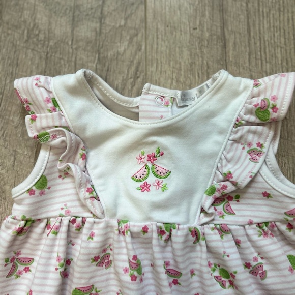 Kissy Kissy Watermelon Bubble Romper Sz 0-3 Mo - Picture 3 of 10